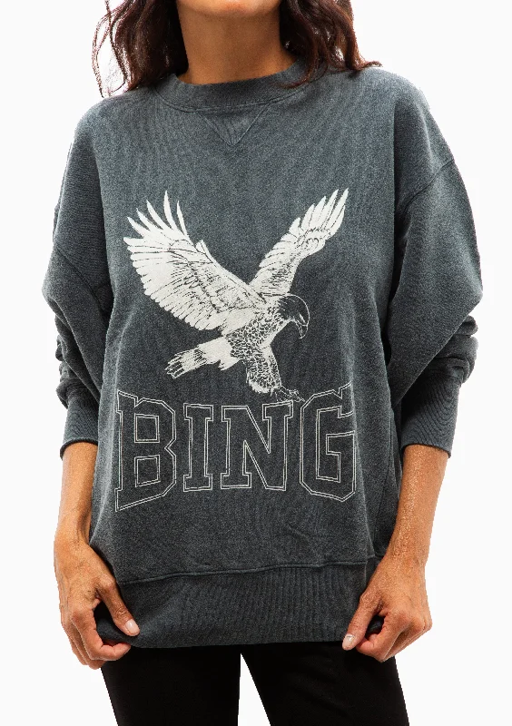 Weekend Discounts to Relish Alto Sweatshirt Retro Eagle | Washed Black