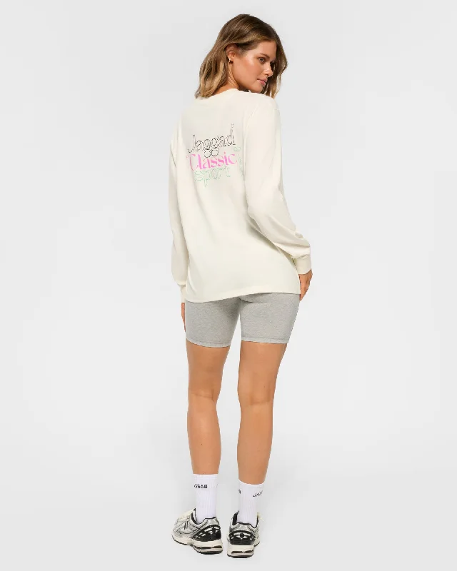 Weekend Specials to Enjoy MONTE OVERSIZED LONG SLEEVE TEE SWAN