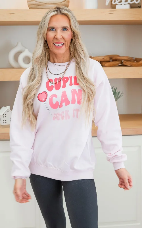 Huge Savings Cupid Can Suck It Crewneck Sweatshirt - Final Sale
