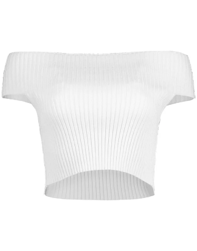Weekend Discounts to Grab Off Shoulder Crop Top Tee