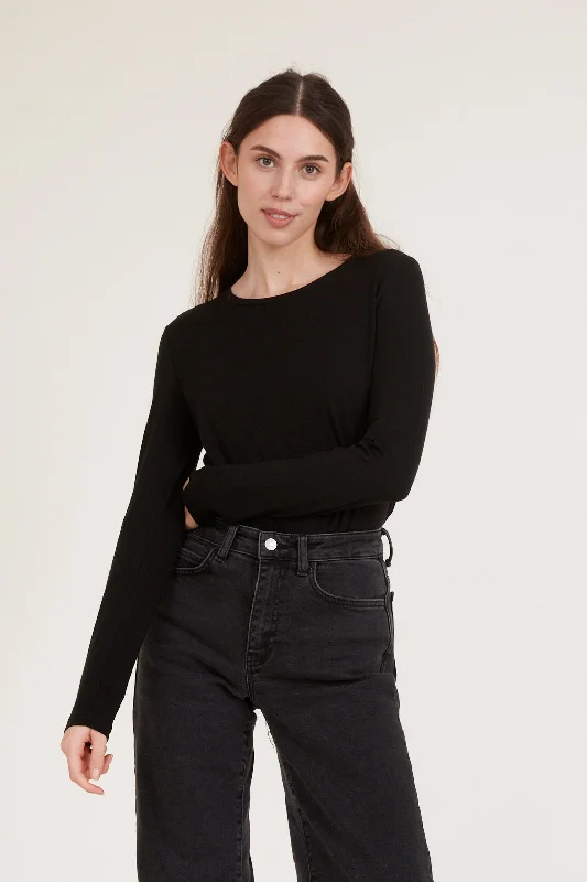 Closeout Deal Jolanda LS Tee - Black