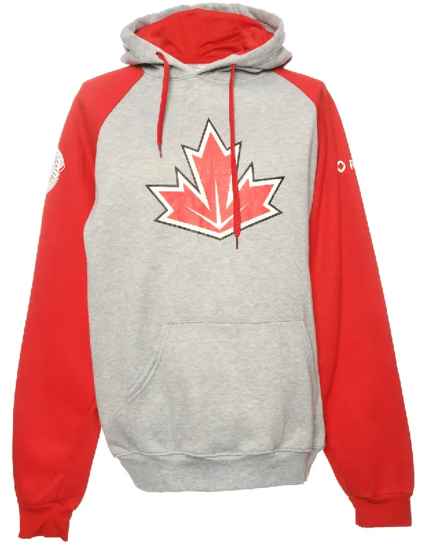 New Arrival Grey Printed Hoodie - XXL