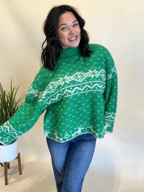 Now or Never Curvy Holiday Sweater