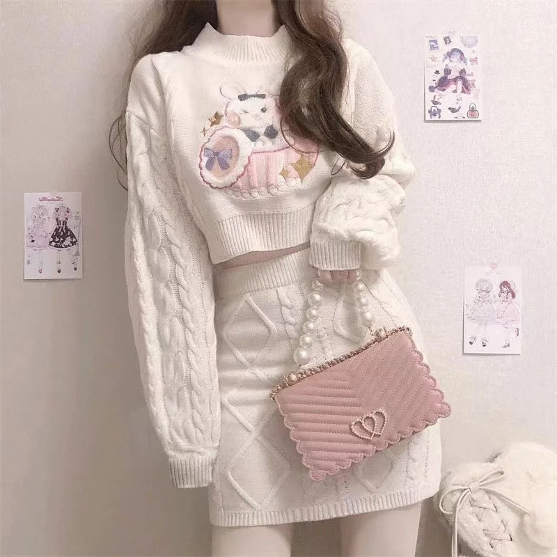 Weekend Sale: Don't Miss Out Cozy Knit Bunny Matching Set