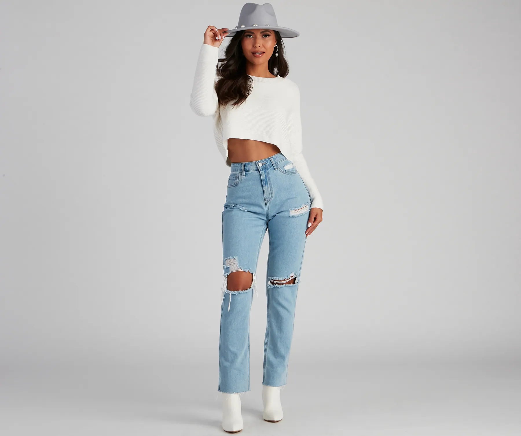 Discount Mania Cuddly Classics Rib Knit Sweater